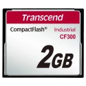 Transcend Industrial Grade Compact Flash Card 2 GB SLC NAND Memory 24Mbps Read 14Mbps Write CF300