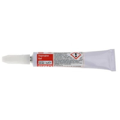 RS PRO Industrial Cyanoacrylate Adhesive Gel Super Glue 20 g Transparent 473-423
