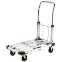 RS PRO Foldable Flatbed Platform Trolley 100 kg Load, Aluminium Frame, 825 mm Height, 430 mm Width, 430 mm Length 277-308