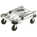 RS PRO Foldable Flatbed Platform Trolley 100 kg Load, Aluminium Frame, 825 mm Height, 430 mm Width, 430 mm Length 277-308