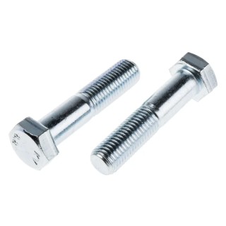 RS PRO Bright Zinc Plated Steel Hex Bolt M20 x 90 mm Grade 8.8 DIN 931 277-553
