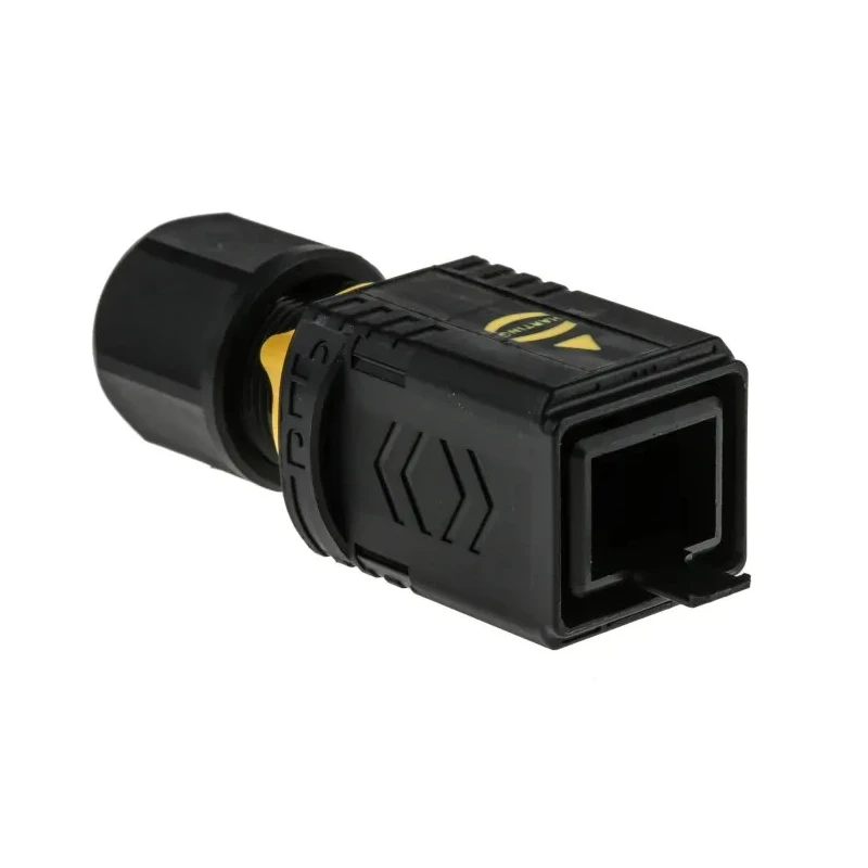 HARTING PushPull V4 Series RJ45 Connector Male Cable Cat6 360° Shielded Straight 8 Port 1 Way RJ45