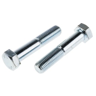 RS PRO Bright Zinc Plated Steel Hex Bolt M20 x 100 mm 304 Grade DIN 931 277-569