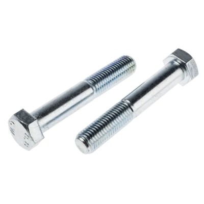 RS PRO Bright Zinc Plated Steel Hex Bolt M20 x 120 mm 304 Grade DIN 931 277-575