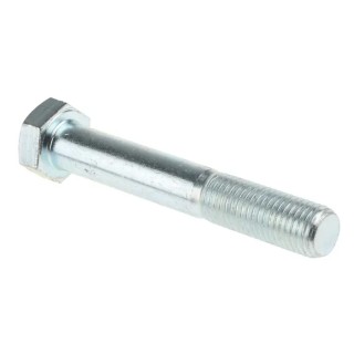 RS PRO Bright Zinc Plated Steel Hex Bolt M20 x 130 mm 304 Grade High Tensile DIN 931 277-581