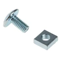 RS PRO Bright Zinc Steel Roofing Bolt M6 Thread Size with Phillips Drive, Grade 4.8, 12mm Length 277-604