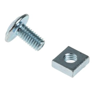RS PRO Bright Zinc Steel Roofing Bolt M6 Thread Size with Phillips Drive, Grade 4.8, 12mm Length 277-604