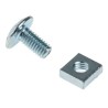RS PRO Bright Zinc Steel Roofing Bolt M6 Thread Size with Phillips Drive, Grade 4.8, 12mm Length 277-604