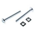 RS PRO Bright Zinc Steel Mushroom Head Roofing Bolt M6 x 50 mm Grade 4.8 Phillips Drive 277-654