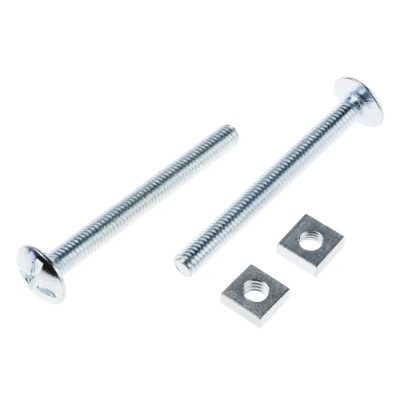 RS PRO Bright Zinc Steel Roofing Bolt 60 mm Length Grade 4.8 Phillips Drive M6 Thread 277-660