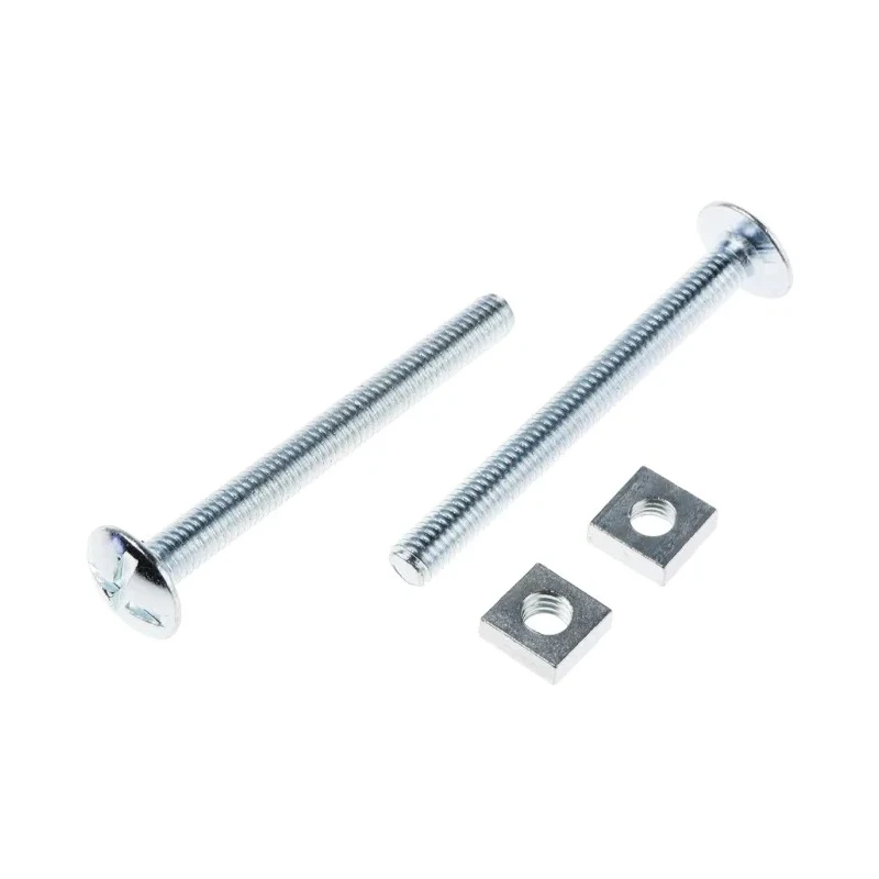 RS PRO Bright Zinc Steel Roofing Bolt 60 mm Length Grade 4.8 Phillips Drive M6 Thread 277-660