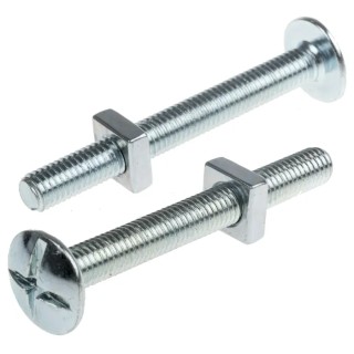 RS PRO Bright Zinc Steel Roofing Bolt M8 x 70 mm Grade 4.8 Phillips Drive 277-749