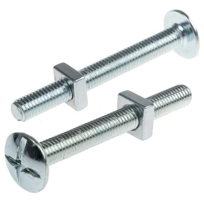 RS PRO Bright Zinc Steel Roofing Bolt M8 x 70 mm Grade 4.8 Phillips Drive 277-749