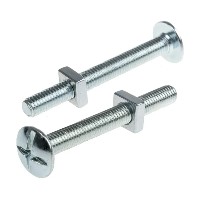 RS PRO Bright Zinc Steel Roofing Bolt M8 x 70 mm Grade 4.8 Phillips Drive 277-749