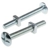 RS PRO Bright Zinc Steel Roofing Bolt M8 x 70 mm Grade 4.8 Phillips Drive 277-749