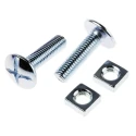 RS PRO Bright Zinc Steel Roofing Bolt M8 x 30 mm Grade 4.8 Phillips Drive 277-705