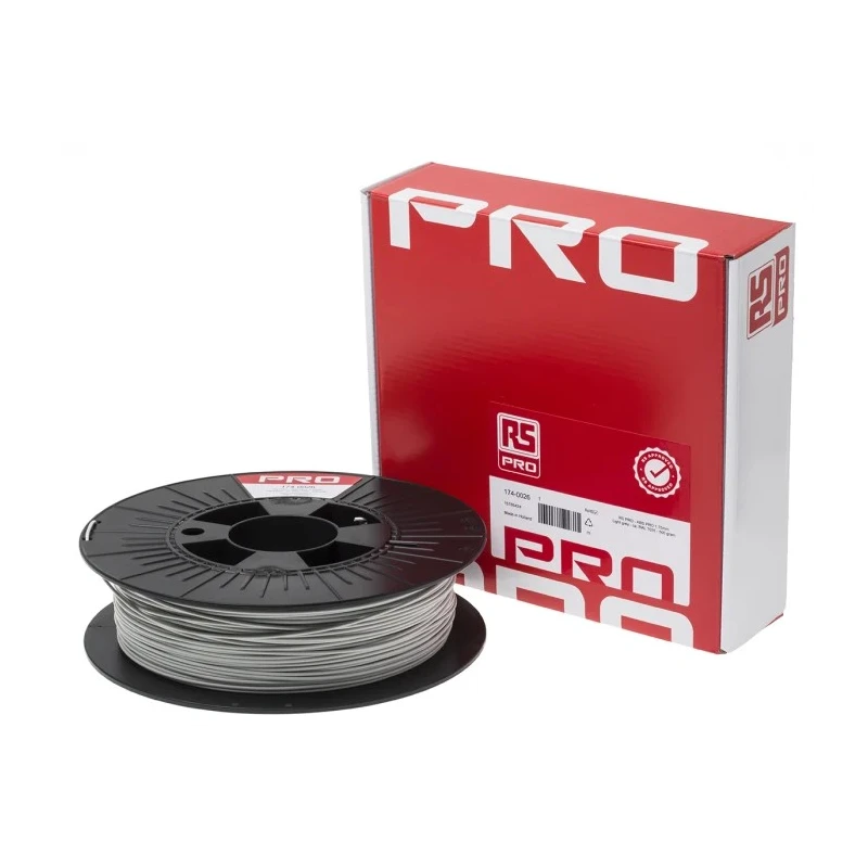 RS PRO 1.75 mm Grey ABS-X 3D Printer Filament, 500 g 174-0026