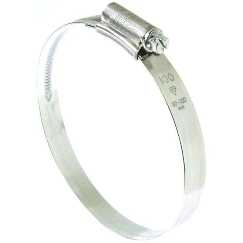 HI-GRIP Steel Slotted Hex Worm Drive Hose & Jubilee Clip 80-100 mm Inside Diameter HGZ100BP