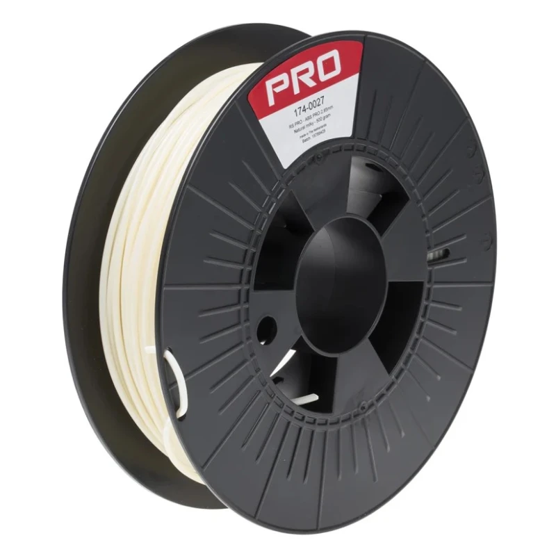 RS PRO 2.85 mm Natural ABS-X 3D Printer Filament 500 g 245°C Maximum Print Temperature 174-0027