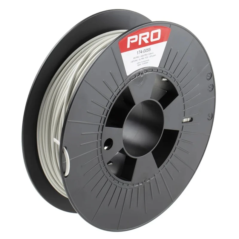 RS PRO 2.85 mm Light Grey ASA 3D Printer Filament, 500 g 174-0055