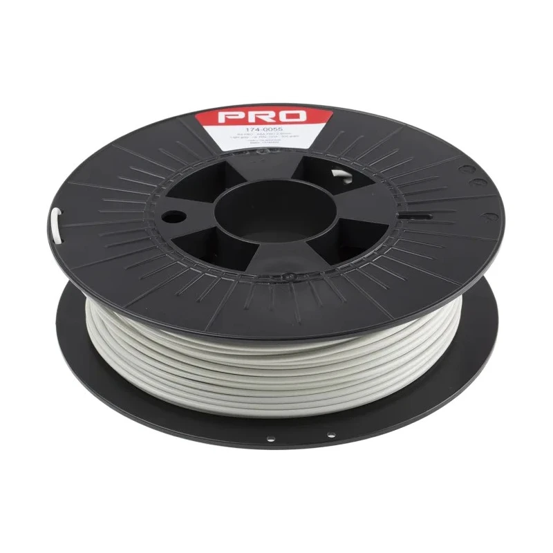 RS PRO 2.85 mm Light Grey ASA 3D Printer Filament, 500 g 174-0055