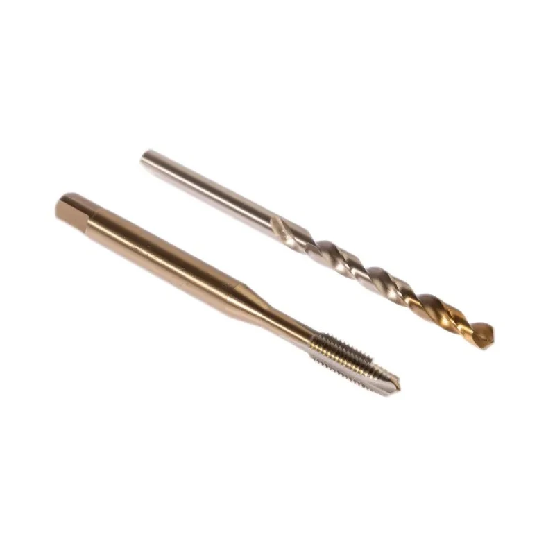 Dormer Tap & Drill Set, M5 Thread, Machine Tap, High Speed Steel Tin Coated, Spiral Point L001EP00M5XA002