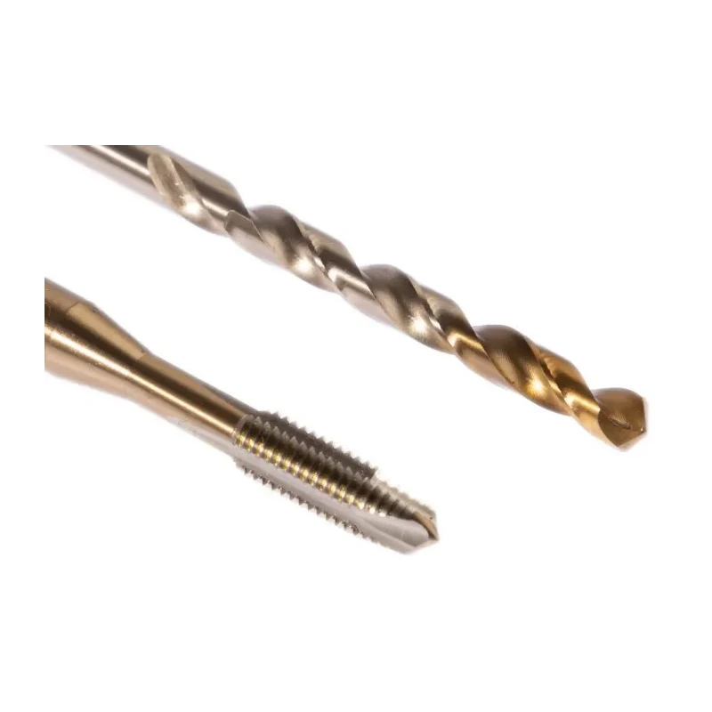 Dormer Tap & Drill Set, M5 Thread, Machine Tap, High Speed Steel Tin Coated, Spiral Point L001EP00M5XA002