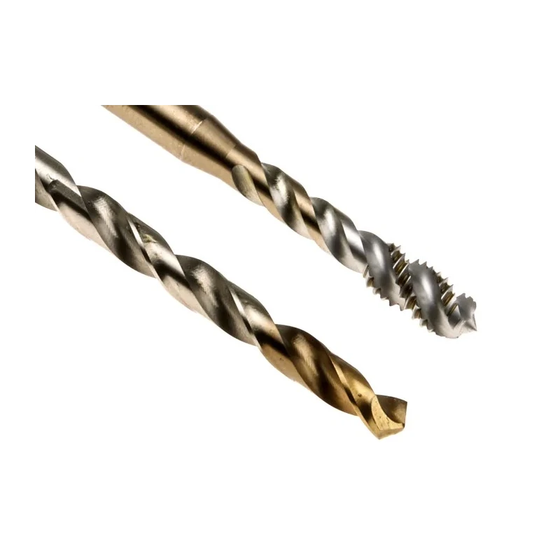 Dormer Tap & Drill Set M6 Thread Machine Tap High Speed Steel Tin Coated Spiral Flute L001EX00M6XA002
