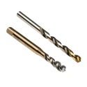 Dormer Machine Tap & Drill Set, M10 Thread, DIN ISO Standard, High Speed Steel, Tin Coated, Spiral Flute L001EX00M10XA002