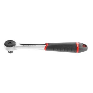 RS PRO 3/8 in Ratchet with Bi-Material Elastomer Handle, Satin Chrome Finish, Chrome Vanadium Steel, 201mm Overall J.161B