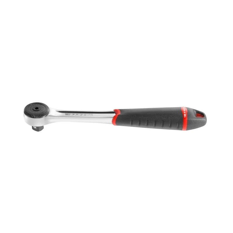 RS PRO 3/8 in Ratchet with Bi-Material Elastomer Handle, Satin Chrome Finish, Chrome Vanadium Steel, 201mm Overall J.161B