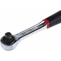 RS PRO 3/8 in Ratchet with Bi-Material Elastomer Handle, Satin Chrome Finish, Chrome Vanadium Steel, 201mm Overall J.161B