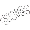 RS PRO Stainless Steel Circlip Kit 450 Pieces Shaft Diameter 2.25 mm to 25 mm Model 278-376