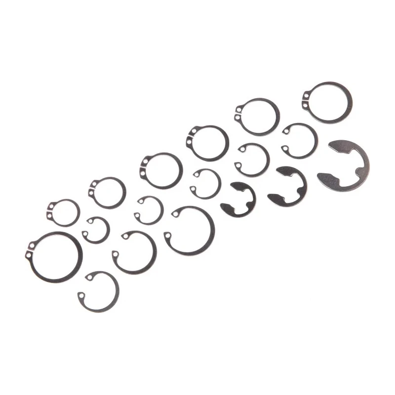 RS PRO Stainless Steel Circlip Kit 450 Pieces Shaft Diameter 2.25 mm to 25 mm Model 278-376