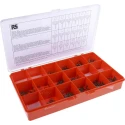 RS PRO Stainless Steel Circlip Kit 890 Piece, Shaft Diameter 2.25-16 mm, Maximum Shaft Diameter 8mm, Model 278-360