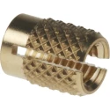 RS PRO Brass Flush Threaded Insert M4 Diameter 5.6 mm Depth 7.95 mm 278-556