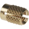 RS PRO Brass Flush Threaded Insert M4 Diameter 5.6 mm Depth 7.95 mm 278-556