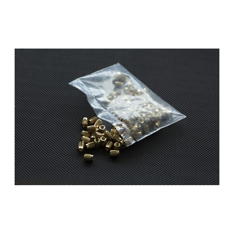 RS PRO Brass Flush Threaded Insert M4 Diameter 5.6 mm Depth 7.95 mm 278-556