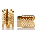 RS PRO Brass Threaded Insert Flush Type M5 Diameter 6.4 mm Depth 9.35 mm 278-562
