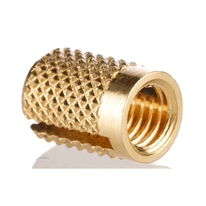 RS PRO Brass Threaded Insert Flush Type M5 Diameter 6.4 mm Depth 9.35 mm 278-562