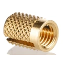 RS PRO Brass Threaded Insert Flush Type Diameter 8 mm Depth 12.7 mm M6 278-578