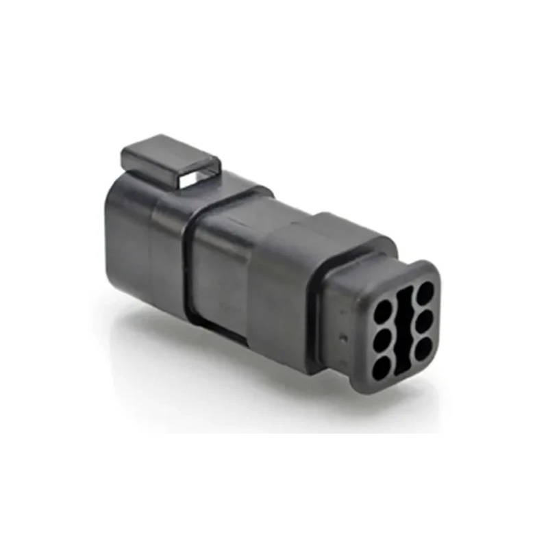 Amphenol Industrial AT Automotive Connector Female Black Cable 6 Way Crimp Termination AT04-6P-SR01BLK