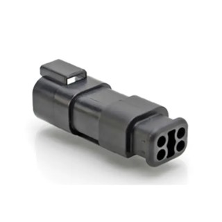 Amphenol Industrial AT Automotive Connector Female Black Cable 4 Way Crimp Termination AT04-4P-SR01BLK