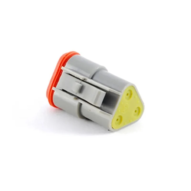 Amphenol Industrial AT Automotive Connector Male Grey Cable 3 Way Crimp Termination IP67 Rated AT06-3S-RD01