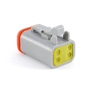 Amphenol Industrial Automotive Connector Male Grey Cable 4 Way Crimp Termination AT06-4S-RD01