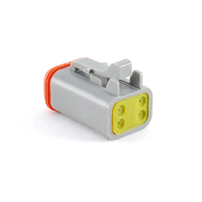 Amphenol Industrial Automotive Connector Male Grey Cable 4 Way Crimp Termination AT06-4S-RD01