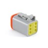 Amphenol Industrial Automotive Connector Male Grey Cable 6 Way Crimp Termination AT06-6S-RD01