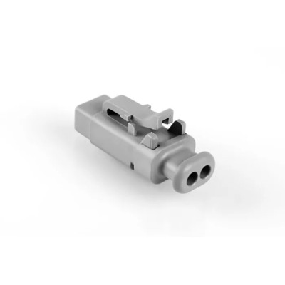 Amphenol Industrial Automotive Connector Male 2 Way Grey Cable Crimp Termination ATM06-2S-SR01GY