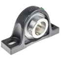 INA Plummer Block House, Cast Iron, 40 mm Inside Diameter, 49.2 mm Centre Height, 179 mm Length, PASE40-XL-N