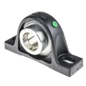 INA Plummer Block House, Cast Iron, 40 mm Inside Diameter, 49.2 mm Centre Height, 179 mm Length, PASE40-XL-N